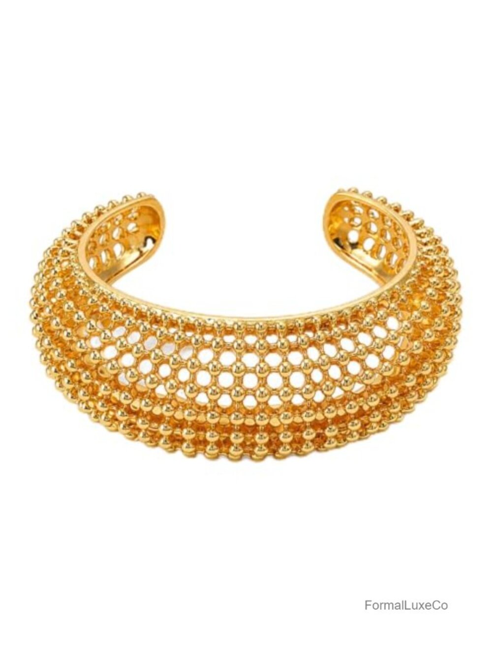 Wide Open Cuff Bracelet, Textured Alloy Statement Bangle for Layering